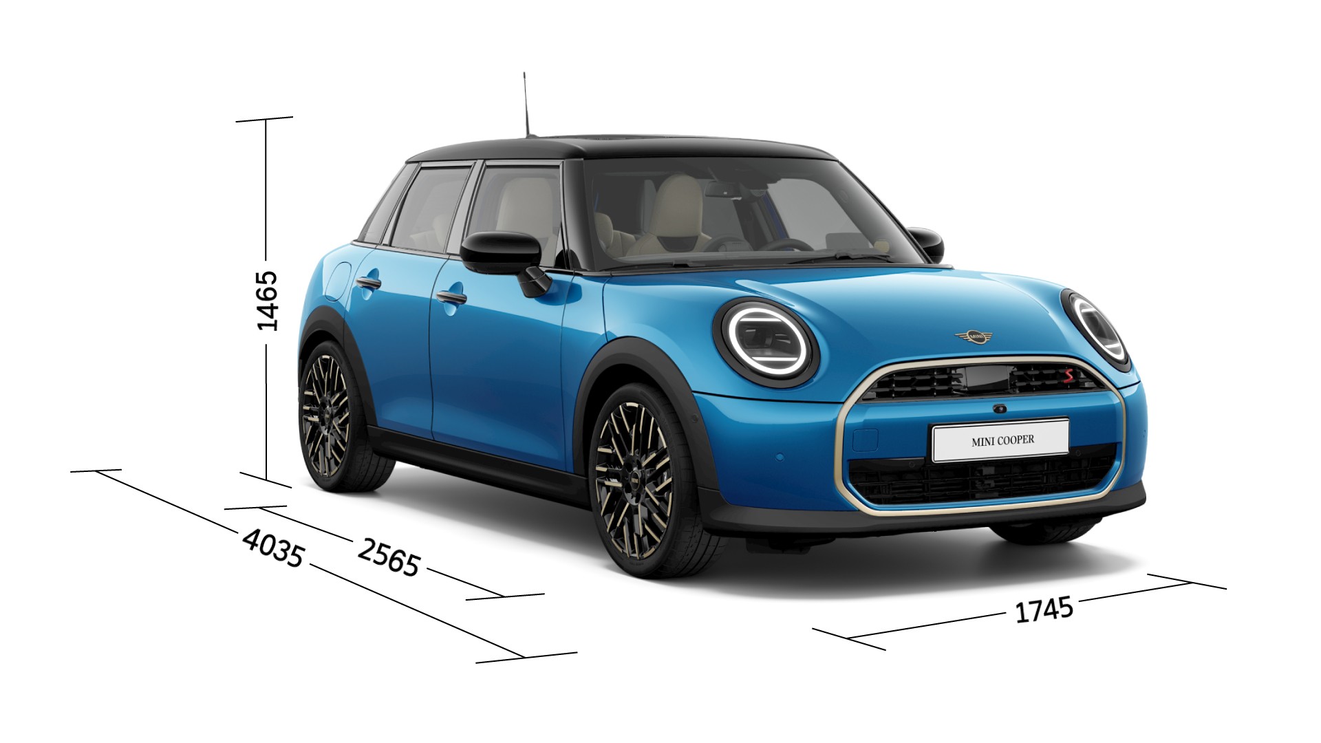 MINI Cooper 5도어 - 치수 - 소개 이미지